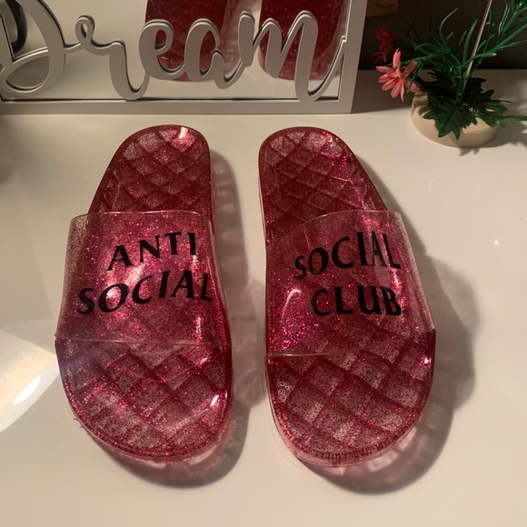 🎉HOST PICK! Anti Social Social Club Glitter Slide PRICE is FiRM - Picture 12 of 12